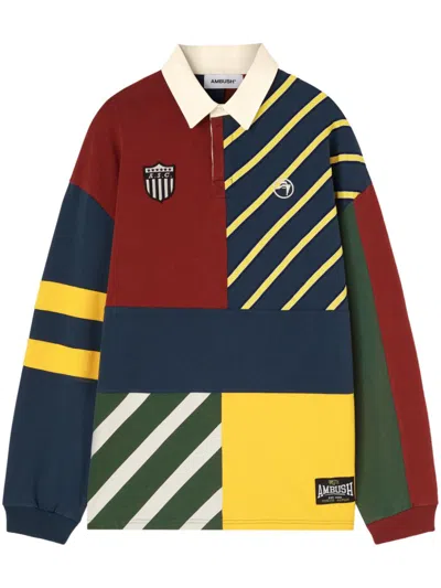 Ambush Patchwork Rugby Shirt In Multi