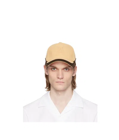Ambush Patterned Baseball Cap In Beige