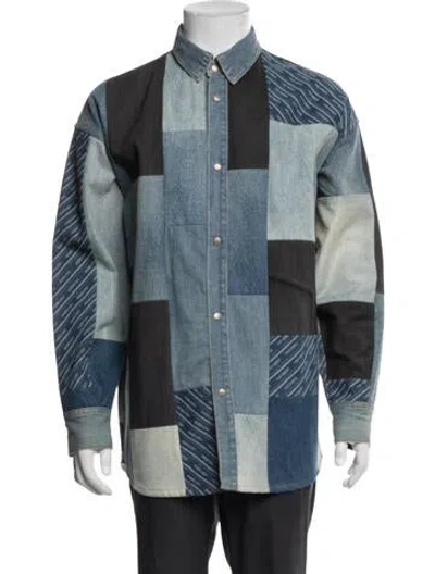 Pre-owned Ambush Patterned Jacket In Blue