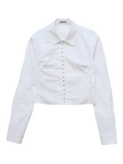 Ambush Pearl-button Shirt In White