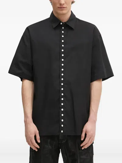 Ambush Pearl-embellished Short-sleeve Shirt In Black