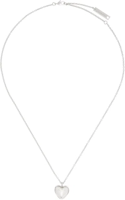 Ambush Pearl Heart Charm Necklace In White