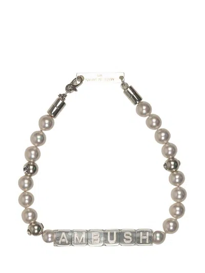 Ambush Pearls Bracelet In Silver