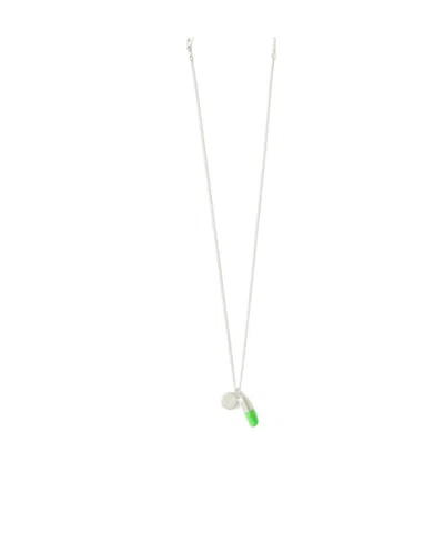 Ambush Pill-charm Chain-link Necklace In White