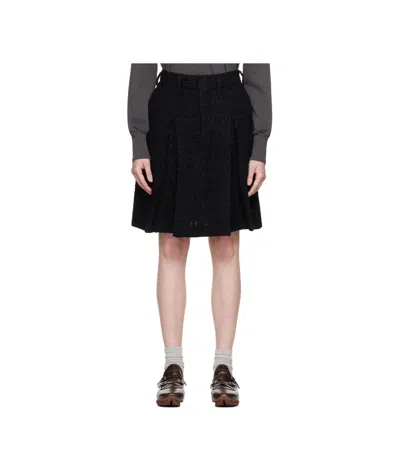 Ambush Pleated Skirt In Black
