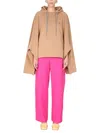 Ambush Poncho Sweatshirt With Embroidered Logo In Brown