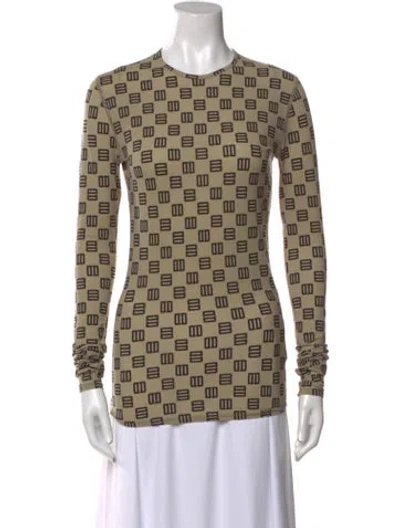 Pre-owned Ambush Printed Crew Neck Sweatshirt In Neutral