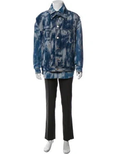 Pre-owned Ambush Printed Denim Jacket In Blue