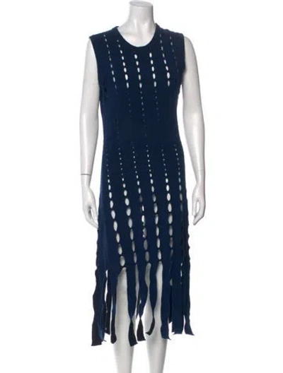 Pre-owned Ambush Printed Mini Dress In Blue