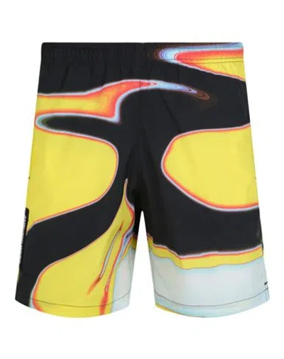Ambush Printed Swim Shorts Man Swim Trunks Multicolored Size Xxl Polyester In Fantasy