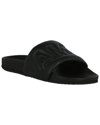 Ambush Quilted Leather Sandal In Black