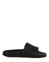 AMBUSH AMBUSH QUILTED LETTERING LOGO SLIDERS MAN SANDALS BLACK SIZE 9 CALFSKIN