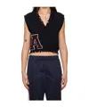 Shop Ambush Raw-cut Knitted Vest In Black