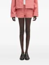 Ambush Raw-hem Shorts In Pink