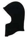 Ambush Rib Knit Balaclava In 黑色