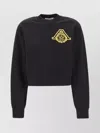 Ambush Ribbed Crew-neck Cotton Sweatshirt