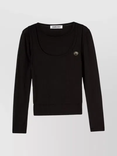 AMBUSH RIBBED DOUBLE LAYER TOP