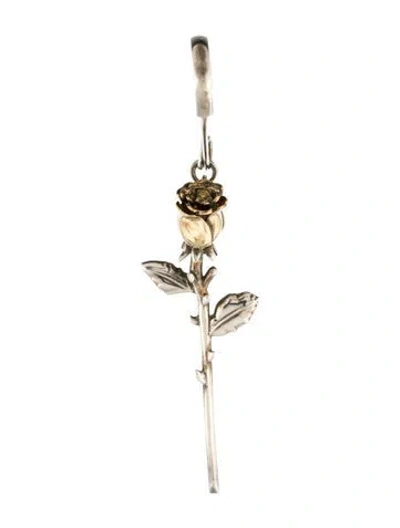 Pre-owned Ambush Rose Charm Single Drop Earring In Multi