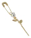 Ambush Rose Charm Single Earring In Gold