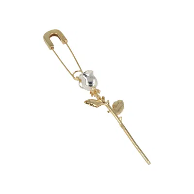 Pre-owned Ambush Rose Charm Single Earring 'gold' | Women's Size Onesize