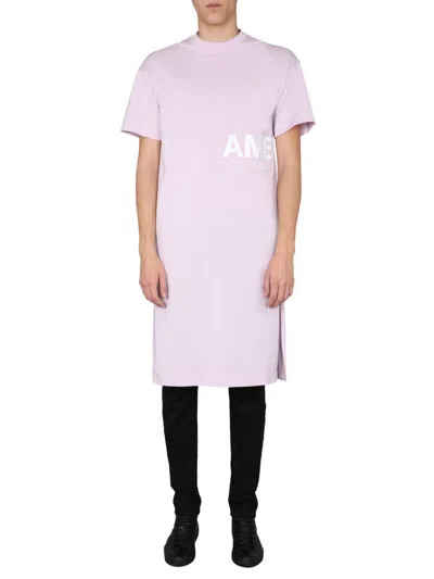 Ambush Round Neck Dress In Pink