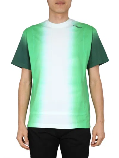 Ambush Round Neck Regular Fit T-shirt For Men In Green