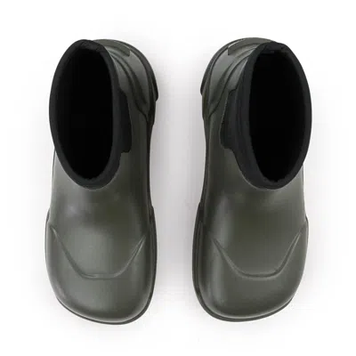 Ambush Rubber Ankle Boot In Green