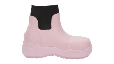 Pre-owned Ambush Rubber Boot (women's) Sneakers In Pink/black In Multi