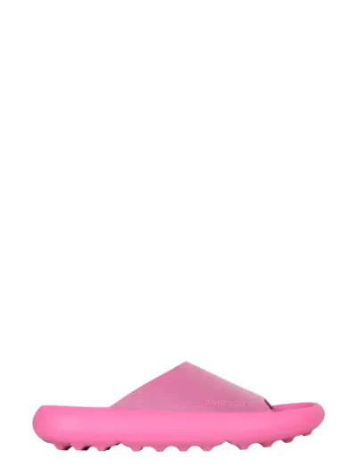 Ambush Rubber Slide Sandals In Pink