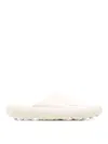 Ambush Logo-print Slip-on Slides In White
