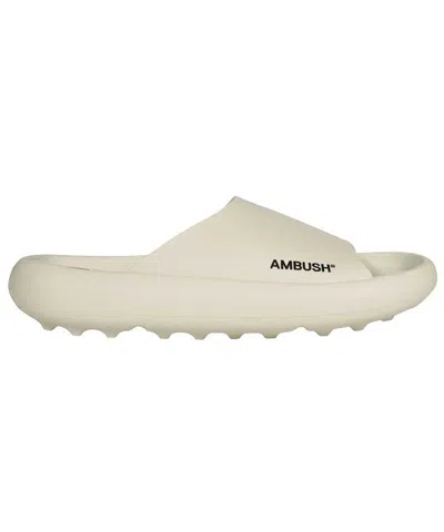 Ambush Rubber Slides In White