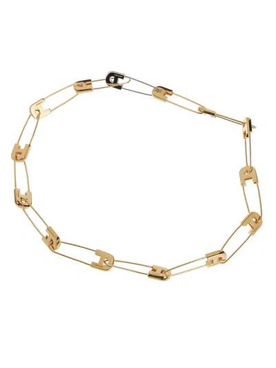 Ambush Safety Pin Link Necklace In Oro