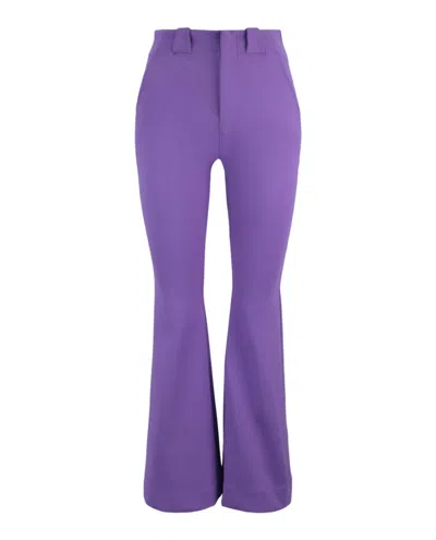 Ambush Scuba High Waist Flared Pants In Purple