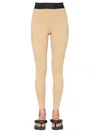 Ambush Scuba Leggings In Brown
