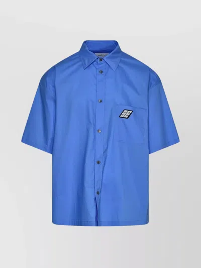 Ambush Shirt Cotton Chest Pocket In Blue