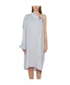 Ambush Blue Oversize Shirt With Front And Back Buttons For Women In Gray