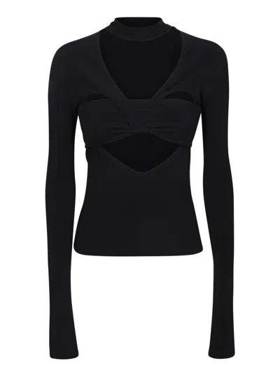 Ambush High Neck Top In Black