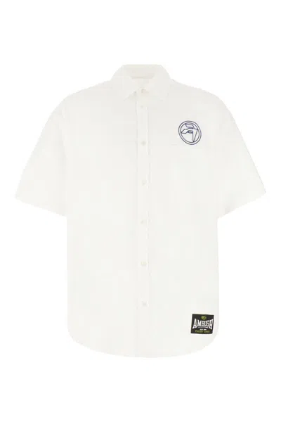 Ambush Logoed Fabric Hemline Shirt In White