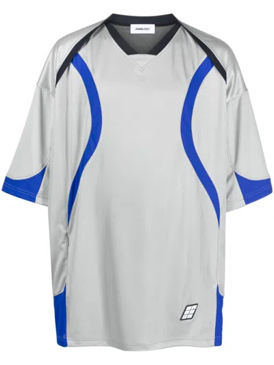 Ambush Short Sleeves Football T-shirt In Grey