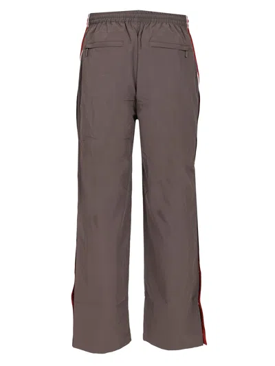 Ambush Side Open Panelled Track Pants Trousers Grey In Brown