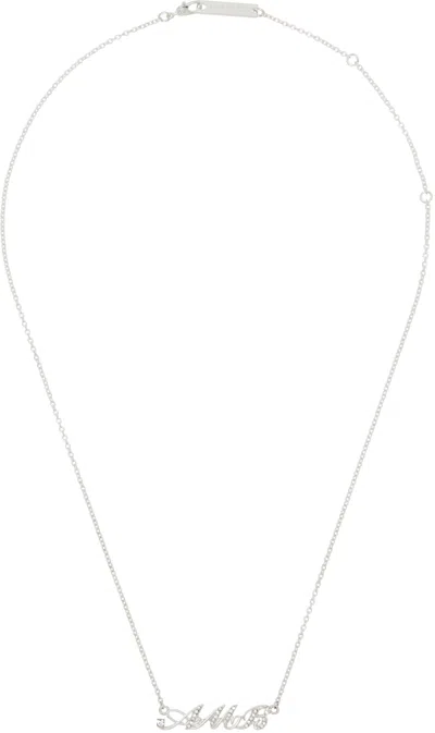 Ambush Silver Amb' Initial Necklace
