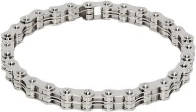 Ambush Bike Chain Choker Necklace In Silver