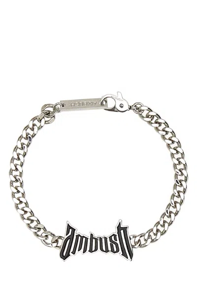 AMBUSH SILVER LOGO BRACELET