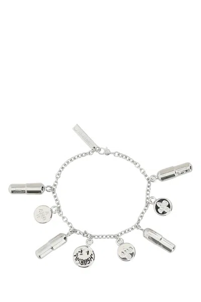 Ambush Silver Metal Pill Charm Bracelet