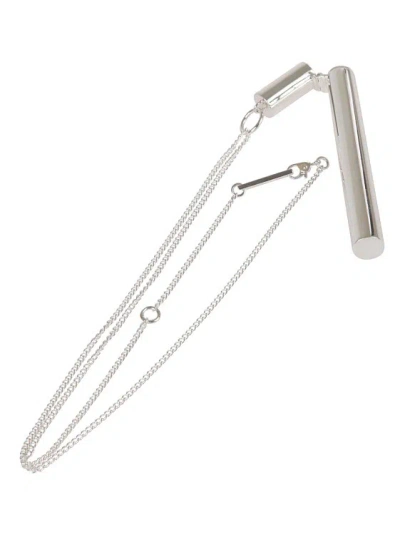 Ambush Silver Sterling Silver Cig Case Necklace In Metallic