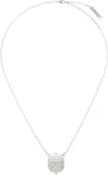 Ambush Silver Varsity Shield Charm Necklace In Silver