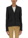 Ambush Tailored Single-breasted Jacket With Notched Lapel In Black