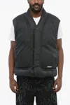 Ambush Sleeveless Kimono Down Jacket With Snap Buttons In Black