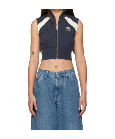 Ambush Navy Sleeveless Sweat Vest In Insignia Blue