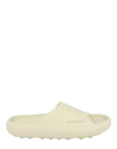 Ambush Slider Woman Sandals White Size 8 Rubber